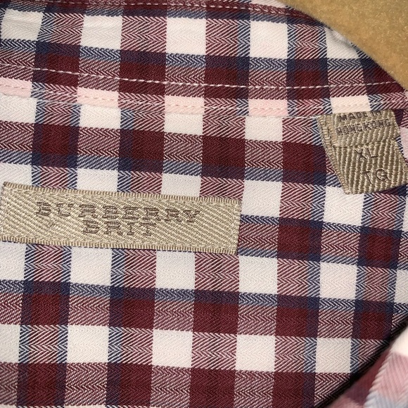 Burberry Plaid Nova Check Brit Button Down Shirt XL - Picture 3 of 4